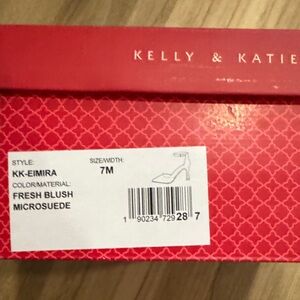 Kelly & Katie Fresh Blush Microsuede Pumps